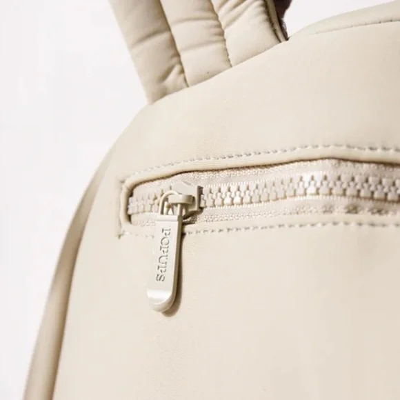 NWT Anthropologie Pops Ups Brand Everyday Backpack Taupe - Picture 6 of 10